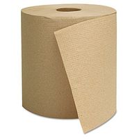 General Supply 1825 Hardwound Towels, Brown, 1-Ply, Brown, 800ft, 6 Rolls/Carton