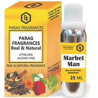 Parag Fragrances 25ml Marbet Man Attar With Fancy Empty Bottle (Alcohol Free, Long Lasting, Natural Attar) Also Available in 50/100/200/500 pack