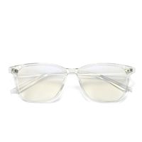 Kimorn Blue Light Blocking Glasses Square Eyewear Frames for Women Men Anti Blue Ray KS084 (Transparent Frame/Anti-blue Light Lens)