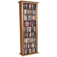 Venture Horizon Media Storage Tower-Tall Single Oak