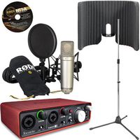 RODE NT1-A Studio USB Interface Kit - Scarlett 2i2 + VoxGuard + Tripod Mic Stand