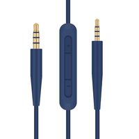 Headphone Replacement Audio Cable with Remote Volume & Mic Compatible with Bose On-Ear 2/OE2/OE2i/QC25/QC35/Soundlink/SoundTrue Headsets (Dark-Blue)