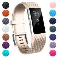 ZEROFIRE Bands Compatible for Fitbit Charge 2, Replacement Adjustable Sport Bands for Charge 2 Heart Rate Fitness Wristbands, Women Men, Small and Large