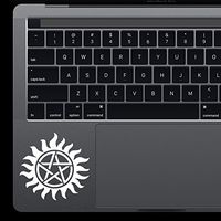 Supernatural Die-Cut Vinyl Decal MacBook Laptop Sticker (2.85 inch, White)