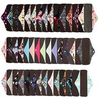 6 Pieces 10 Inch Regular Charcoal Bamboo Mama Cloth/Menstrual Pads/Reusable Sanitary Pads - You Choose 6 from 17 Designs and Send The Message to Me