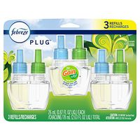 Febreze Plug in Air Freshener, Odor Eliminating Scented Oil Refill, Gain Original Scent, 3 Count