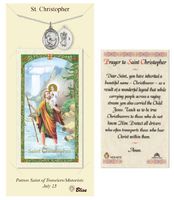 St. Christopher Prayer Card & Medal for Soccer Players