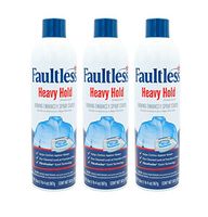 Laundry Starch Spray, Faultless Heavy Spray Starch 20 oz Cans for a Smooth Iron Glide on Clothes & Fabric Even Spray, Easy Iron Glide, No Reside (Pack of 3)