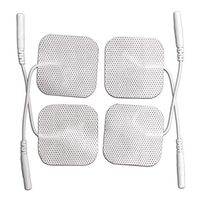 2" X 2" Re-Usable Self-Adhesive TENS Units Electrodes, 40 Pads (10 Packs of 4 Each)