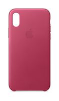 Apple Leather Case (for iPhone X) - Pink Fuchsia