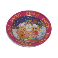 9 inches Garfield Office Party Plates 8 count, Case of 12