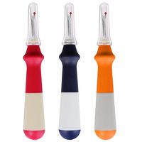 Ergonomic Grip Seam Ripper 3 PCS,Colorful Large Thread Remover Tool Handy Stitch Rippers for Sewing Crafting Removing Hems and Seams