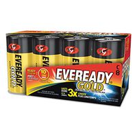 EVEREADY BATTERY Gold Alkaline Batteries, C, 8 /pk, New