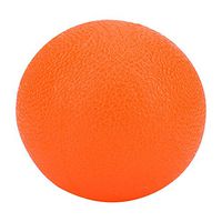 interjunzhan Stress Relief Massage Adult Toy Silicone Grip Ball for Hand Finger Strength Exercise (1Pcs) Orange