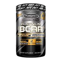 MuscleTech Platinum BCAA Pill, 8:1:1 BCAA Formula, 1000mg of BCAA per Caplet, 200 Caplets