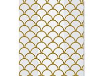 100ct Gold"Cottage Scallops" 4x2x9" Medium Cello Cellophane Treat Food Snack Bags