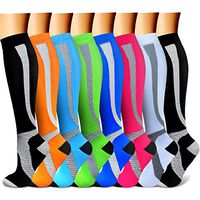 CHARMKING Compression Socks 15-20 mmHg is BEST Graduated Athletic & Medical for Men & Women Running, Travel, Nurses, Pregnant - Boost Performance, Blood Circulation & Recovery(Small/Medium,Assorted20)