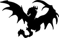 hBARSCI Dragon Vinyl Decal - 5 Inches - for Cars, Trucks, Windows, Laptops, Tablets, Outdoor-Grade 2.5mil Thick Vinyl - Black