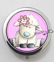 BlackKey Sheep 3-Compartment Decorative Pocket Gift Box Case Organizer for Pill, Color 1 -2166