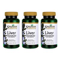 Swanson Liver Glandular 500 Milligrams 60 Capsules (3 Pack)