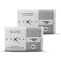 Luxet 72% High Quality 2-Way Control Humidity Packs Perfect for Herb Flowers, Cigars, and Tobacco - Leak Free Humidifier and Dehumidifier No Distilled Water or Activation Required 60 Gram - 2-Pack