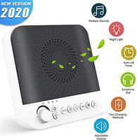 KFiAQ White Noise Sound Machine for Sleeping, Sleep Sound Machine with 17 Non-Looping High Fidelity Sounds, Timer & Soothing Night Light for Baby Adult Traveler, Portable for Home Office Travel