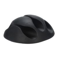 DEESEE(TM) New5pcs Wire Cord Cable Drop Clips Ties Smart Organizer Line Fixer Holder (Black)