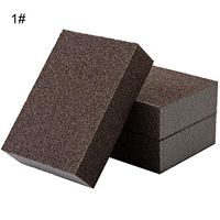 memorytime 4Pcs Washable Reusable Household Cleaning Tool Sanding Sponges Blocks Multiple Uses high density brown