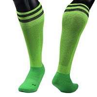 Meso Girl's 1 Pair Ultra Comfortable Lightweight and Breathable Knee High Sports Crew Socks Performance Sports Long Socks Size S(Green)