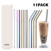 Stainless Steel Straws,Reusable Environmental protection Straws, Metal Stainless Steel 304 Material toxic free and safe