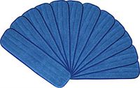 18" Microfiber Mop Pads - Velcro, Washable, Wet/Dry : 12 Pack