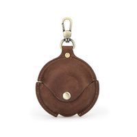 Leather Freebuds 3 Case with Keychain Protective Cover Carry Pouch for Freebuds 3 Case