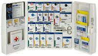 First Aid Only 90659 Large Plastic SmartCompliance Food Service First Aid Cabinet with Medications