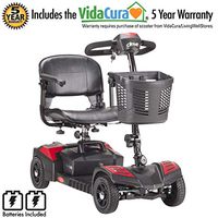 Drive Medical Scout 4 Travel Power Mobility Scooter with 5 Year Extended Warranty