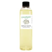 GreenHealth Safflower Seed Oil - 8 fl oz (237 ml) Plastic Bottle w/Cap - 100% Pure Carrier Oil