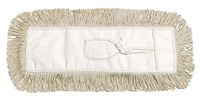 M2 Professional Cotton Dust Mop Head with Key Hole (Tie-On) Backing, 18-Inch Length x 5-Inch Width - Case of 12 - For Industrial, Commercial & Home Uses, Perfect for Hardwood, Laminate, Concrete, etc.