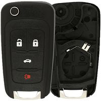 KeylessOption Just the Case Keyless Entry Remote Control Car Key Fob Shell Replacement For OHT01060512