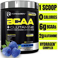 Forzagen Bcaa Powder Workout Recovery - Best BCAA | BCAAS Amino Acids | Electrolytes Keto Friendly | Hydration Powder| Bcaa Supplements | Post Workout Recovery Drink | Intra Workout (Blue Razz)