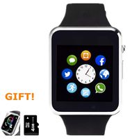 Amazqi Smart Watch, Smartwatch Phone with Camera TF Card Pedometer SIM Card Slot Music Player Compatible for IOS IPhone (Partial Functions) and Android Phone Samsung HUAWEI LG Sony for Men Women Teens