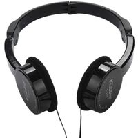 Creazy Kubite Kids Wire Headphones On Ear Foldable Stereo Headset for Kids Earphone (Black)