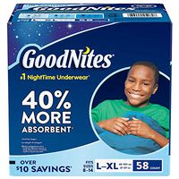 Goodnites Bedwetting Solutions Underwear for Boys 60-125lbs