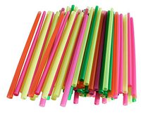 Assorted Color Small Straws-200 Pieces