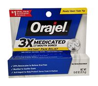 Orajel Orajel Mouth Sore Pain Relief Gel, 0.42 oz (Pack of 5)