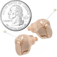 Hearing Amplifier Set - Mini ITC (in-The-Canal), in Ear Personal Hearing Amplification and Digital Sound Enhancer PSAD (Pair) Extra Small Upgraded Second Generation Design by MEDca