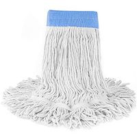 Tidy Monster Loop-End Cotton String Mop Head, Heavy Duty String Mop Refills, 6 Inch Headband, Mop Head Replacement for Home, Industrial and Commercial Use(White)