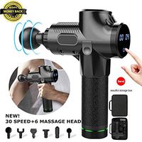 NWHEBET Deep Massage Gun, 1-30 Speeds Carrying Box Percussion Massager Handheld Deep Tissue Tension Relief Percussion Massage Device with LCD Touchscreen Stovepipe Stick