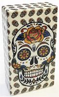Eclipse Candy Skull Design Crushproof Hard Plastic Cigarette Case, Kings, Choose Your Own Style! 3116CKSULL (Orange Flower)