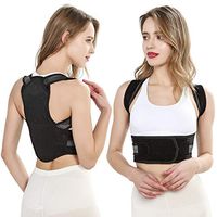 Back Brace Posture Corrector with Spine & Back & Lumbar Support - Provides Relief for Neck, Back, Shoulders - Fully Adjustable Support Brace - Men and Women