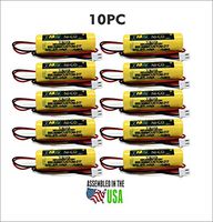 10PC TEIG 850.0069 Replacement Battery (CUSTOM-217) 1.2V 1500 Mah Nicad