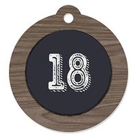 18th Milestone Birthday - Time to Adult - Birthday Party Favor Gift Tags (Set of 20)
